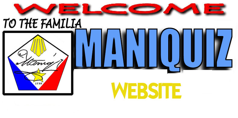 Original Welcome to Familia Maniquiz family banner